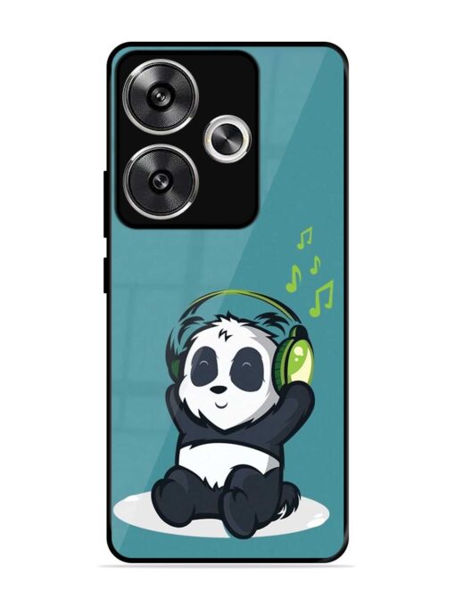 Music Panda Glossy Metal Phone Cover for Poco F6 (5G)