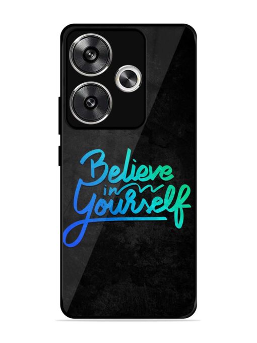 Believe In Yourself Glossy Metal Phone Cover for Poco F6 (5G)