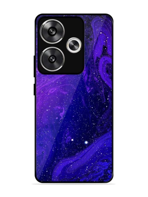 Galaxy Acrylic Abstract Art Glossy Metal Phone Cover for Poco F6 (5G)