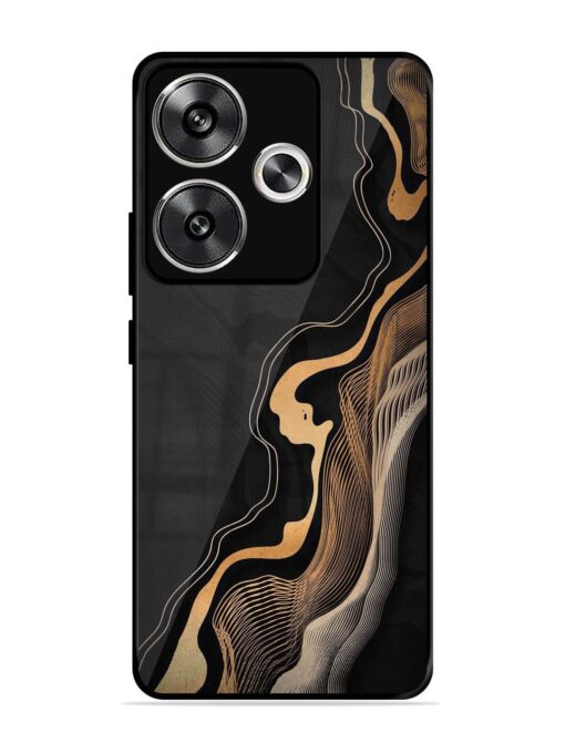 Abstract Art Glossy Metal TPU Phone Cover for Poco F6 (5G) Zapvi