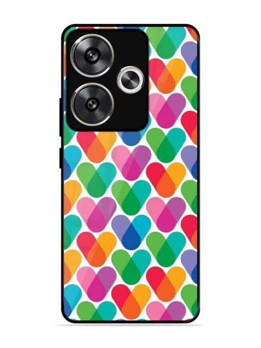 Overlapping Colors Colorful Glossy Metal TPU Phone Cover for Poco F6 (5G)