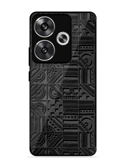 Seamless Pattern Glossy Metal Phone Cover for Poco F6 (5G)