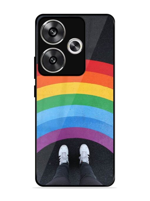 Legs Rainbow Glossy Metal TPU Phone Cover for Poco F6 (5G)