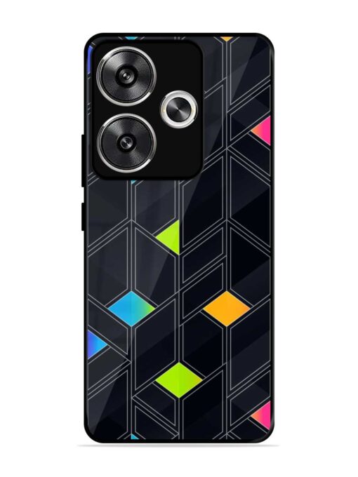 Abstract Mosaic Seamless Glossy Metal Phone Cover for Poco F6 (5G)