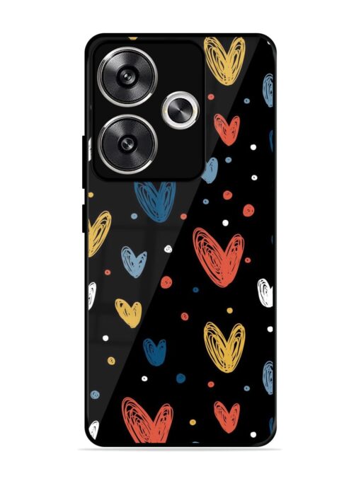 Happy Valentines Day Glossy Metal TPU Phone Cover for Poco F6 (5G)