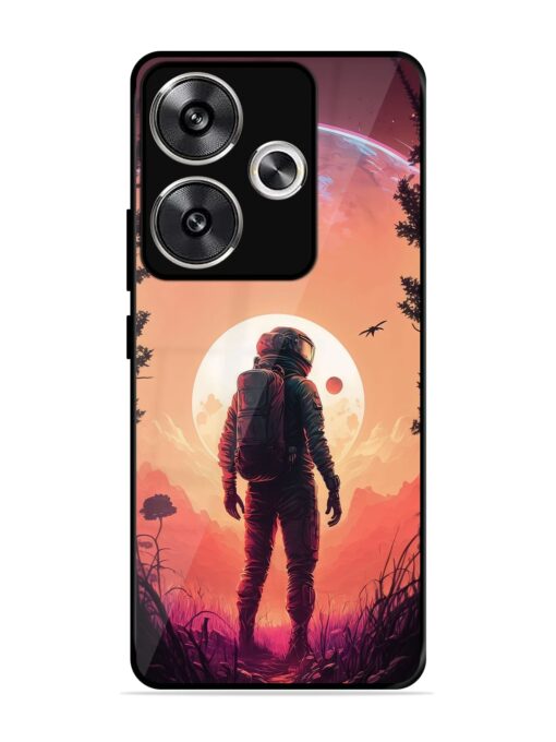 Red Sky At Morning Glossy Metal Phone Cover for Poco F6 (5G)