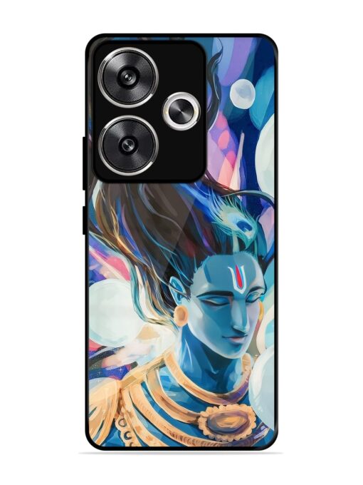 Bhagwan Sri Krishna Glossy Metal Phone Cover for Poco F6 (5G)