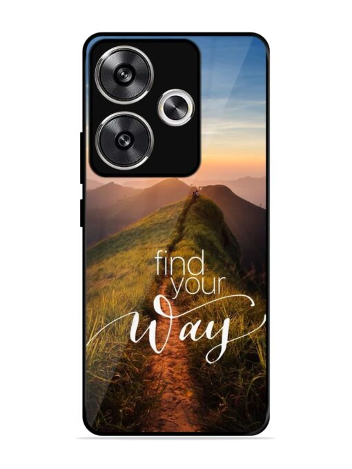 Find Your Way Glossy Metal Phone Cover for Poco F6 (5G)