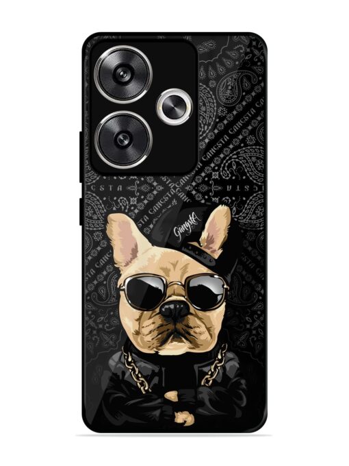 Gangsta Cool Sunmetales Dog Glossy Metal Phone Cover for Poco F6 (5G)