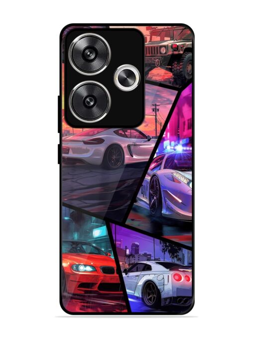 Ride In Pixels Glossy Metal Phone Cover for Poco F6 (5G)