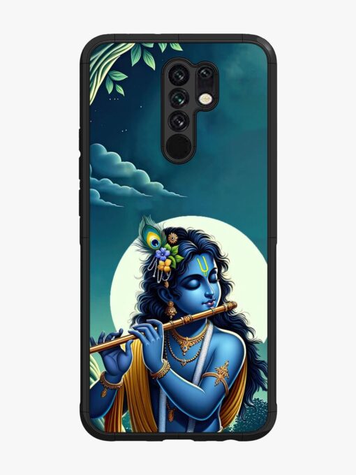 Krishna's Divine Flute Glossy Metal Phone Cover for Poco M2 Zapvi