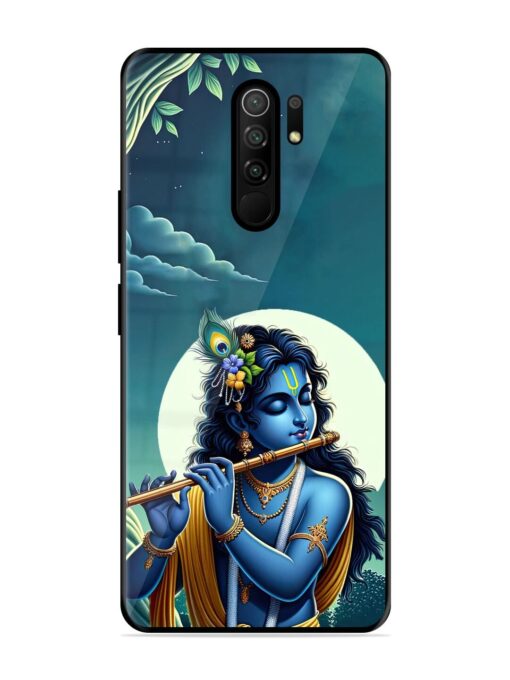 Krishna's Divine Flute Glossy Metal Phone Cover for Poco M2 Reloaded Zapvi