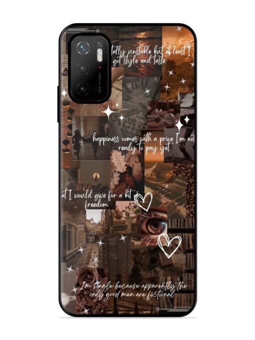 Melancholy Aesthetic Glossy Metal Phone Cover for Poco M3 Pro (5G) Zapvi