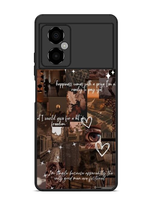 Melancholy Aesthetic Glossy Metal Phone Cover for Poco M4 (5G) Zapvi