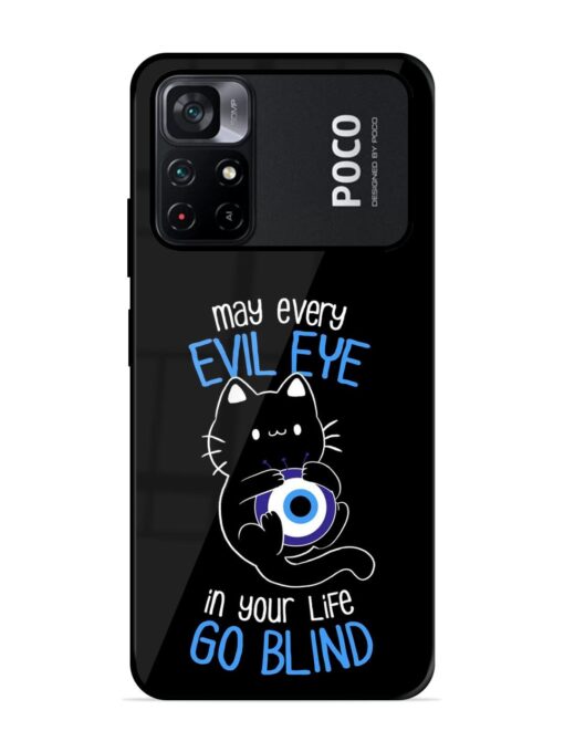 May every evil eye in your life go blind Glossy Metal Phone Cover for Poco M4 Pro (5G)