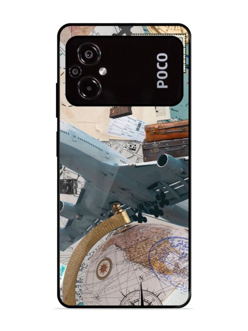 Adventure Awaits Glossy Metal Phone Cover for Poco M5 Zapvi