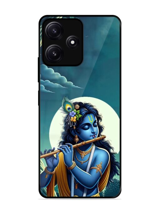 Krishna's Divine Flute Glossy Metal Phone Cover for Poco M6 (5G) Zapvi