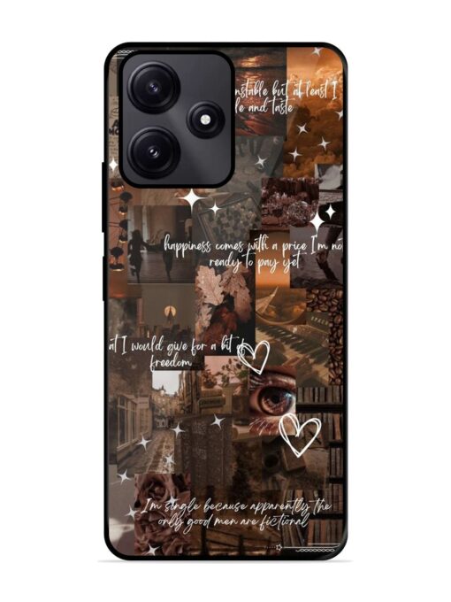 Melancholy Aesthetic Glossy Metal Phone Cover for Poco M6 Pro (5G) Zapvi