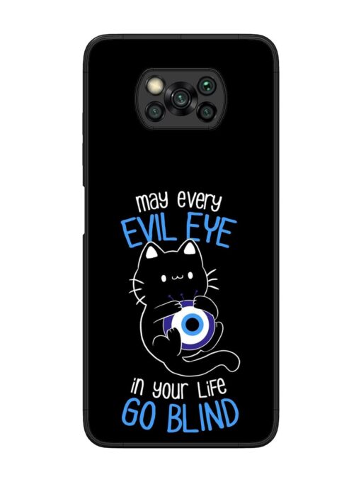 May every evil eye in your life go blind Glossy Metal Phone Cover for Poco X3 Zapvi