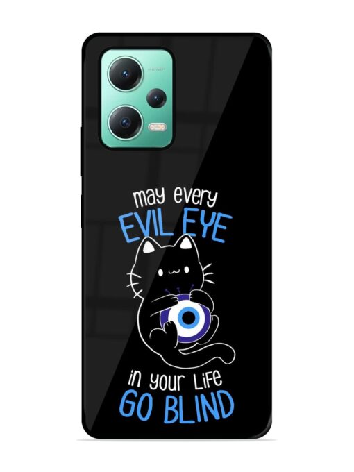 May every evil eye in your life go blind Glossy Metal Phone Cover for Poco X5 (5G) Zapvi