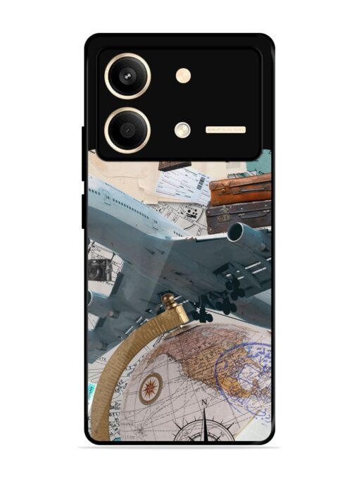 Adventure Awaits Glossy Metal Phone Cover for Poco X6 Neo (5G)