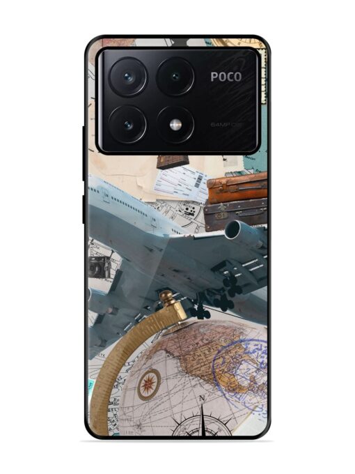 Adventure Awaits Glossy Metal Phone Cover for Poco X6 Pro (5G) Zapvi