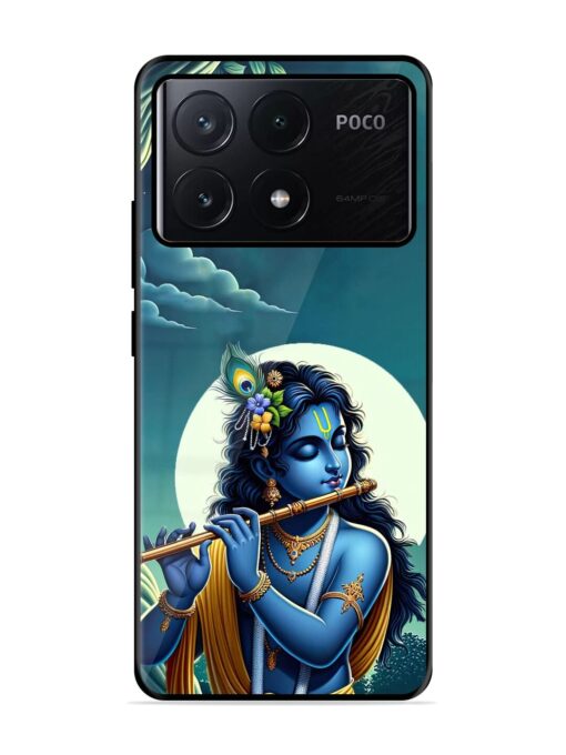 Krishna's Divine Flute Glossy Metal Phone Cover for Poco X6 Pro (5G) Zapvi