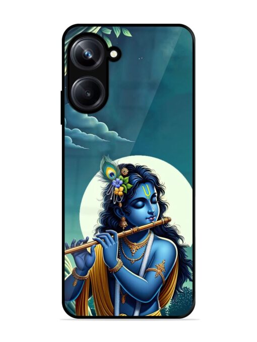 Krishna's Divine Flute Glossy Metal Phone Cover for Realme 10 Pro (5G)