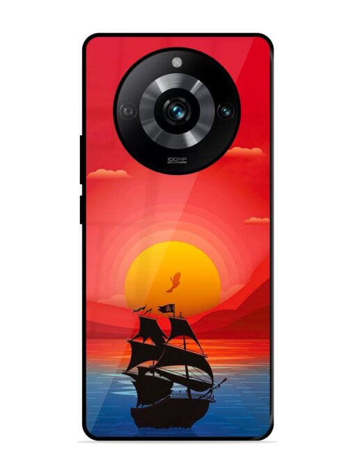 Sunset Sail Glossy Metal Phone Cover for Realme 11 Pro (5G) Zapvi