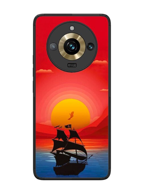 Sunset Sail Glossy Metal Phone Cover for Realme 11 Pro Plus (5G)