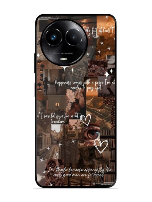 Melancholy Aesthetic Glossy Metal Phone Cover for Realme 11X (5G)