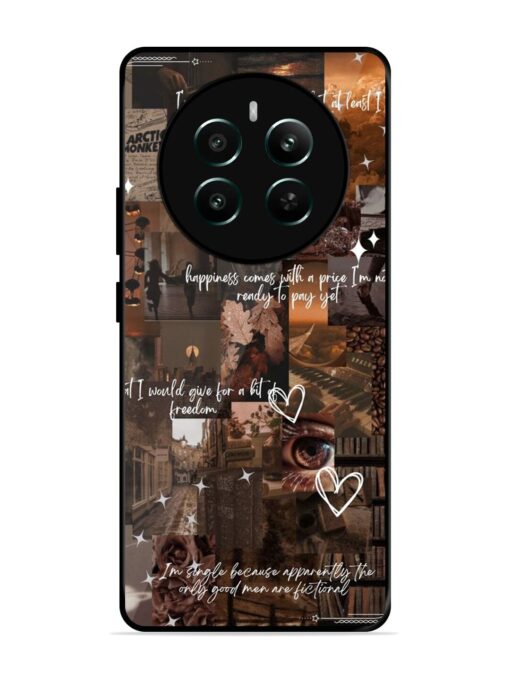 Melancholy Aesthetic Glossy Metal Phone Cover for Realme 12 Plus (5G) Zapvi