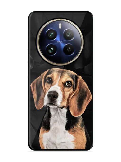 Beagle Portrait Glossy Metal Phone Cover for Realme 12 Pro (5G)