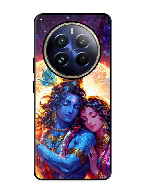 Radha Krishna Art Glossy Metal Phone Cover for Realme 12 Pro (5G)