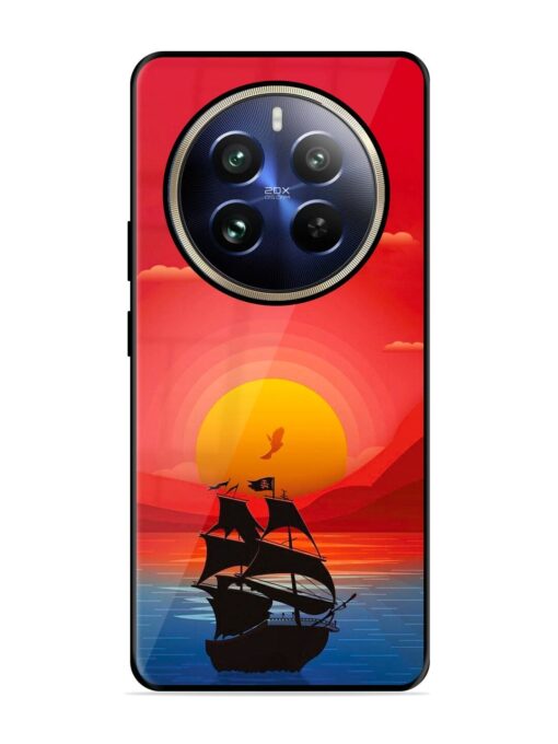 Sunset Sail Glossy Metal Phone Cover for Realme 12 Pro Plus (5G)