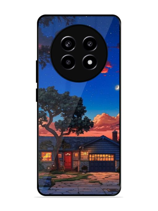 Serene Suburban Twilight Glossy Metal Phone Cover for Realme 13 (5G)