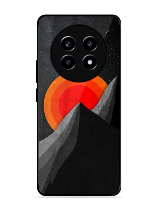 Black Mountain Glossy Metal Phone Cover for Realme 13 (5G)