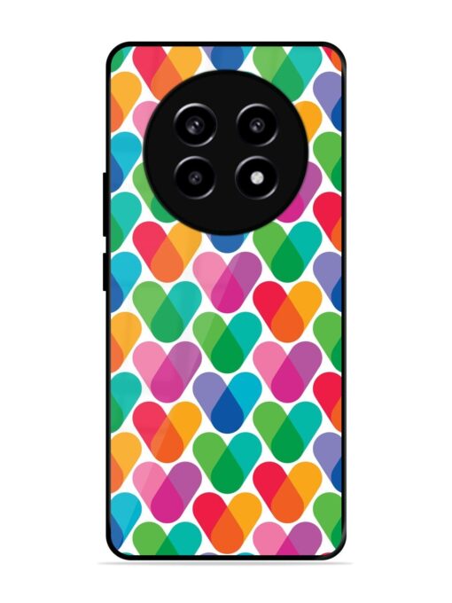 Overlapping Colors Colorful Glossy Metal TPU Phone Cover for Realme 13 (5G)