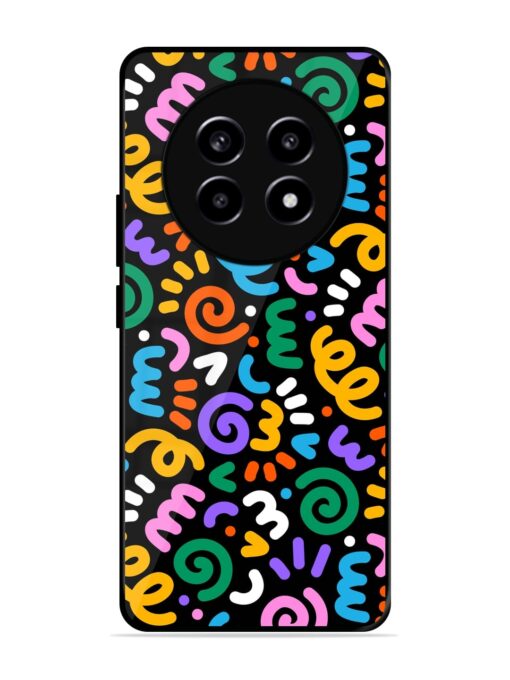 Colorful Seamless Vector Glossy Metal Phone Cover for Realme 13 (5G)