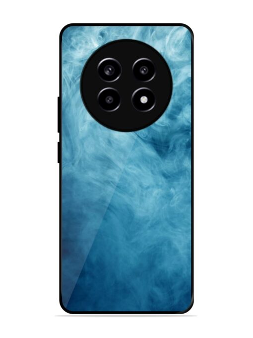 Blue Smoke Art Glossy Metal Phone Cover for Realme 13 (5G)