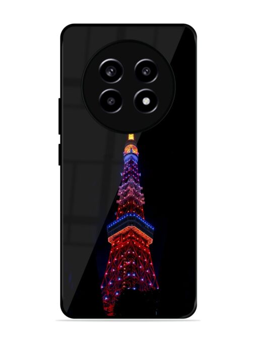 Eiffel Tower Night View Glossy Metal Phone Cover for Realme 13 (5G)