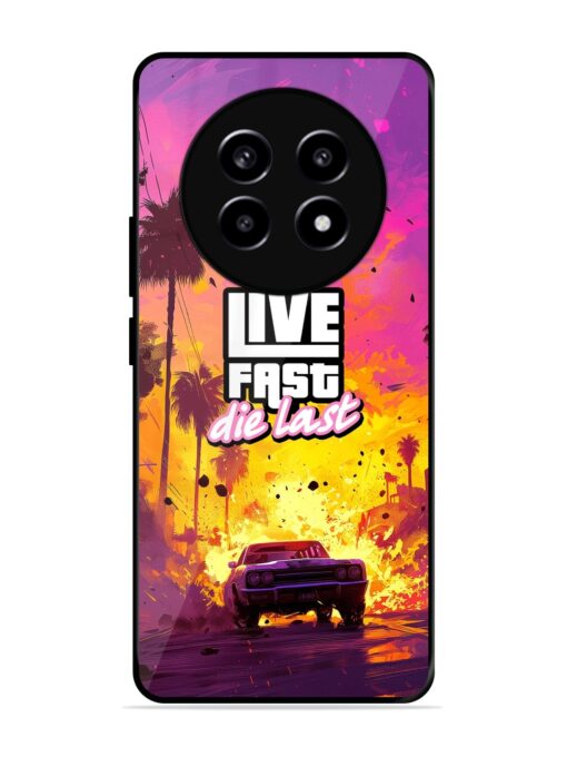 Live Fast Glossy Metal Phone Cover for Realme 13 (5G)