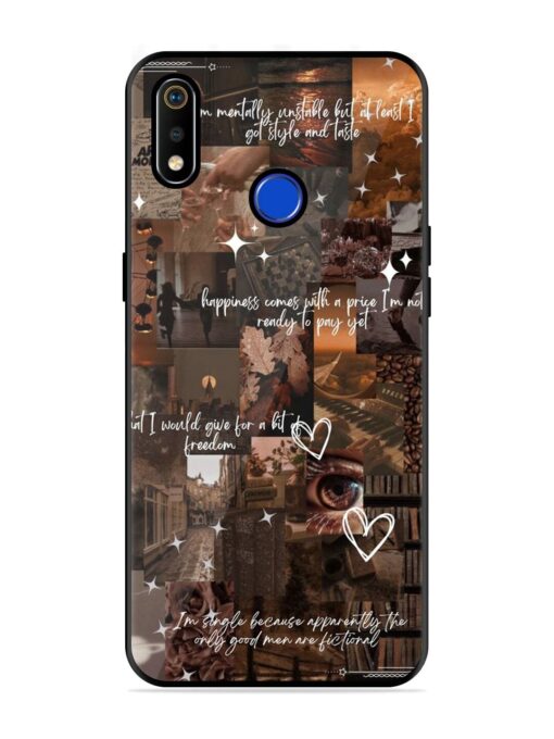 Melancholy Aesthetic Glossy Metal Phone Cover for Realme 3I