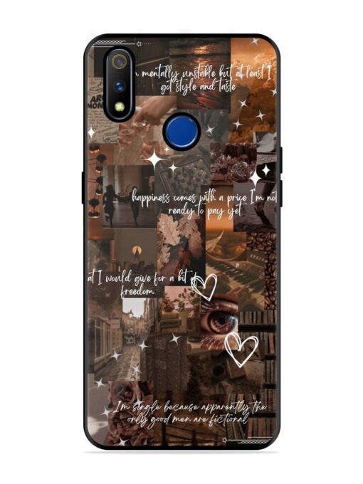 Melancholy Aesthetic Glossy Metal Phone Cover for Realme 3 Pro