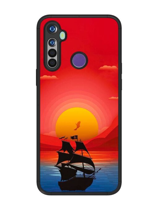 Sunset Sail Glossy Metal Phone Cover for Realme 5I Zapvi