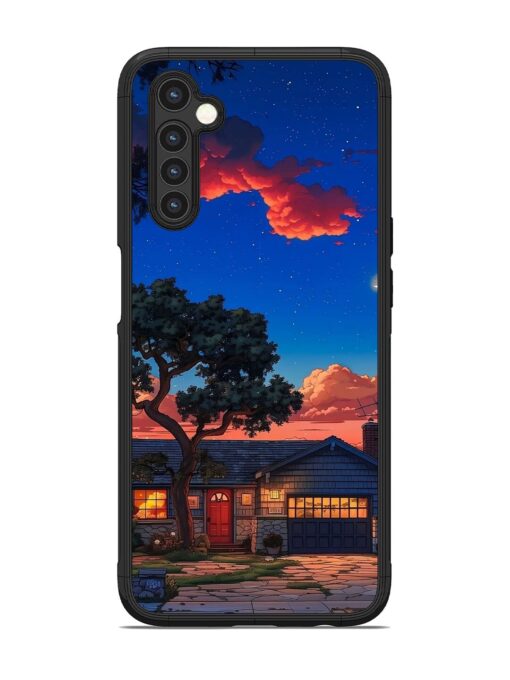 Serene Suburban Twilight Glossy Metal Phone Cover for Realme 6 Zapvi