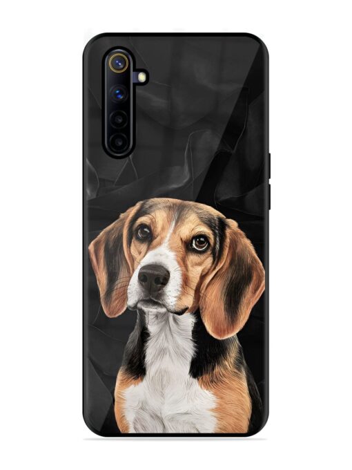 Beagle Portrait Glossy Metal Phone Cover for Realme 6I