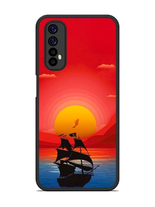 Sunset Sail Glossy Metal Phone Cover for Realme 7