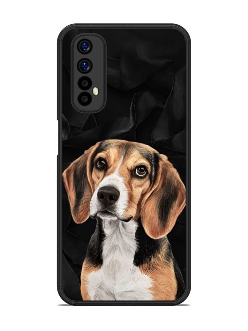 Beagle Portrait Glossy Metal Phone Cover for Realme 7 Zapvi