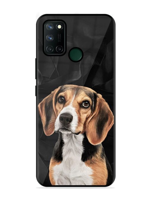 Beagle Portrait Glossy Metal Phone Cover for Realme 7I Zapvi